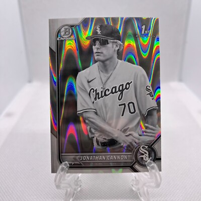 2022 Bowman Draft Lite Jonathan Cannon Chrome Black White Ray Wave 1st #BDC-180