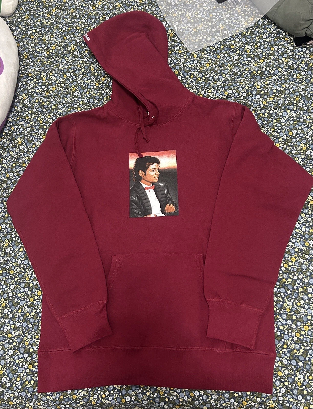 Sweat à capuche Supreme Michael Jackson Cadrinal SS17 homme taille L