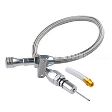 For Chevy GM 4l60e Flexible Transmission Dipstick Firewall Mount + Filler Tube