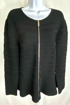 deari structured peplum cardigan