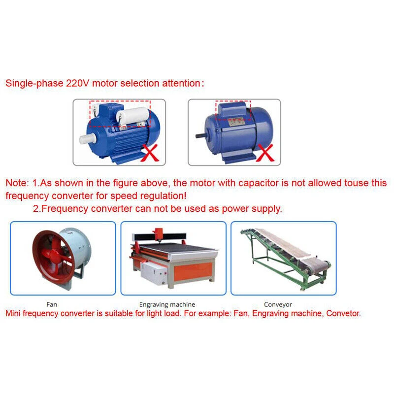 Convertidor de frecuencia 230V 380V 1.5KW 2.2KW 4KW 5.5KW convertidor de frecuencia inversor VFD - Imagen 3 de 4