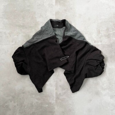 カーディガン Y's - Y's WOOL POLYESTER PILE ASSYME CARDIGAN s-l400.jpg