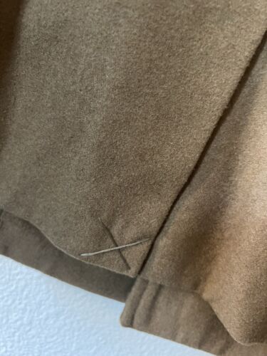 COLE HAAN Men’s WOOL Blend LONG BLAZER TRENCH COAT Notch Collar Long Sleeve sz S - Picture 4 of 8