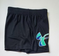 Under Armour Little Boys Multi Logo Summer Daze Pull On Shorts Black Sz 4 - NWT