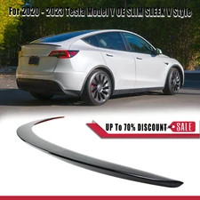 For 2020-2023 Tesla Model Y Glossy Black OE-Style Sport Trunk Lid Spoiler Wing