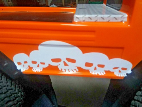 1/16 Stickers SKULLS Decal Paint Mask rc scale crawler WPL C24 C14 IMEX - Picture 2 of 3