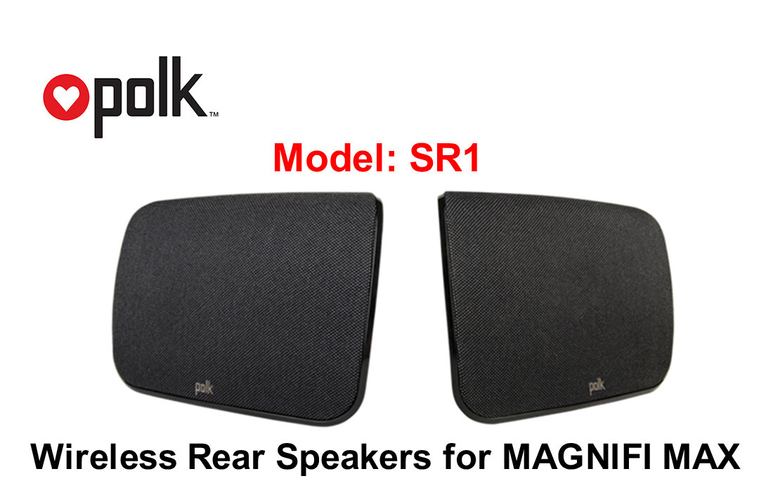 Polk Audio Black Wireless Surround Rear Speakers for MAGNIFI MAX