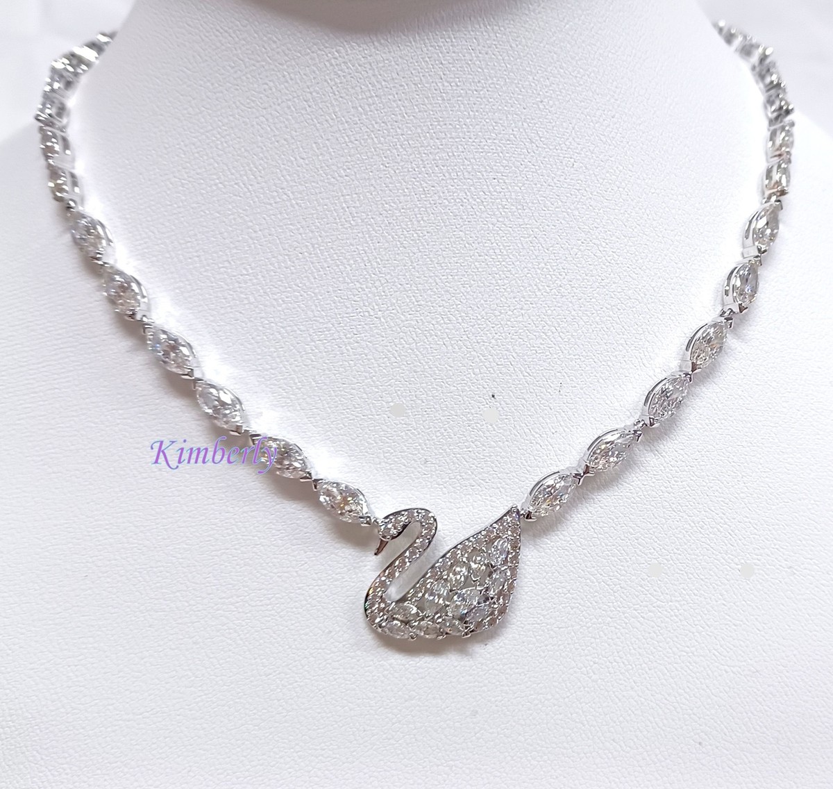 Swarovski Swan Lake All-Around Necklace RHS Clear Crystal