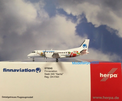 Herpa Wings 1:200  Saab 340  Finnaviation OH-FAH Santa  573245 Modellairport500