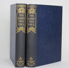 Captain Marryat THE KING'S OWN 1896 Fine etchings Limited Ed #578/750 2 Vol Set