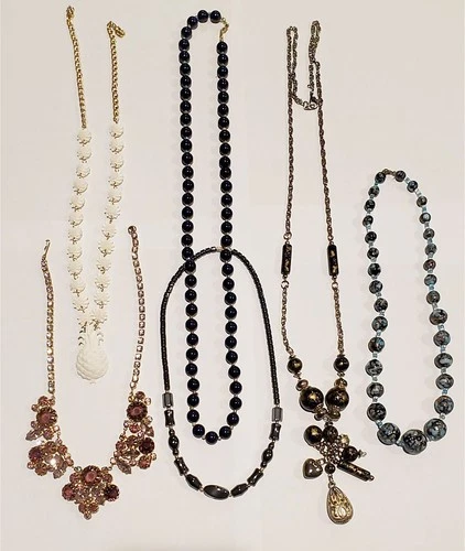 Vintage / Modern Costume Necklace Jewelry Lot - 6 pieces