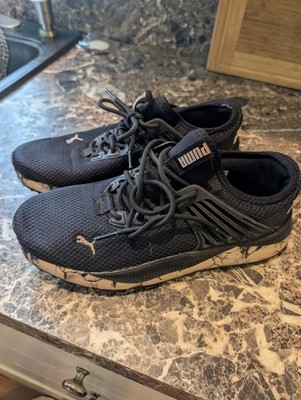 PUMA Pacer Future Marble Womens Size 9.5 Black Sneakers Casual Shoes 386820-03 S