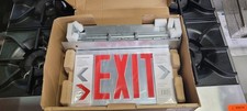 Lithonia Lighting EDGR 1 RMR M4 - Letrero de salida de emergencia borde LED, rojo caja de entrada nueva