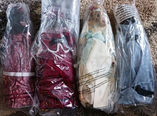 Neu 4er Set Franklin Erbstück kleine Frauen 18 Zoll Porzellanpuppen ~ Meg Amy Beth Jo - Bild 2 von 10