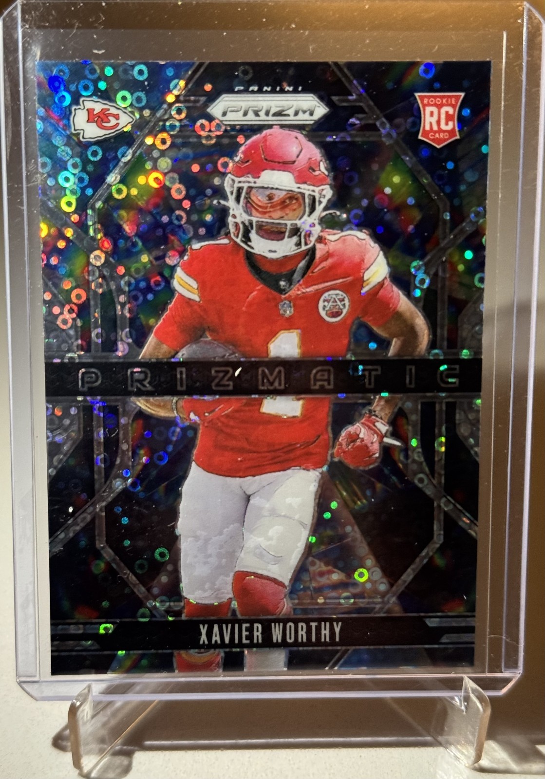 2024 Panini Prizm - Xavier Worthy - Rookie - Prizmatic - Silver Disco Prizm!