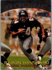 1997 Stadium Club #51 Byron Hanspard RC Rookie Card. rookie card picture