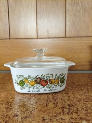 Corning Ware Auflaufform, Schüssel, Spice of Life-Design mit Deckel 21,5x20x7 cm