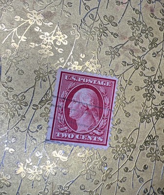 Rare Old US POSTAGE Vintage George Washington Red Two 2 Cent Stamp