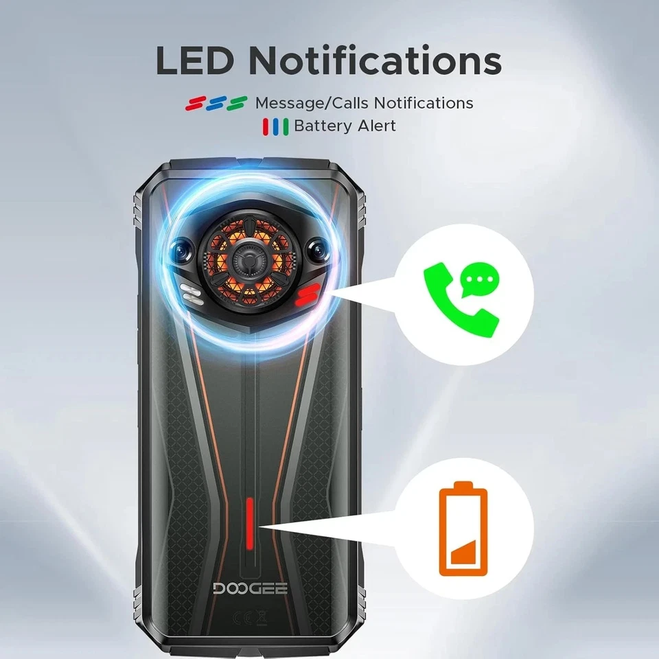Смартфон DOOGEE S Punk Pro прочный 20 Гб + 512 Гб 50 Мп камера AI 10800 мАч телефон GPS - Изображение 2 из 4