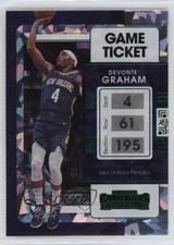 2021-22 Panini Contenders Game Ticket Green Ice Devonte' Graham #25 0uq0