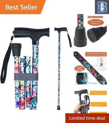 Adjustable Folding Walking Cane for Seniors - Lightweight & Ergonomic Design