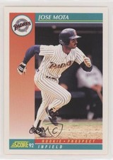 1992 Score Jose Mota (Rookie Prospect on Front) #742 03hc