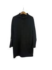 Athleta Cozy Karma Vela Dress Voyage Black Large Sweatshirt Dress High Neck