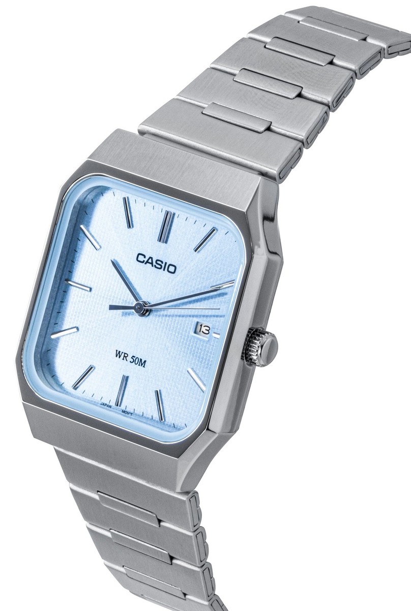 Casio Standard Stainless Steel Ice Blue Dial Quartz MTP-B185D-2A2V