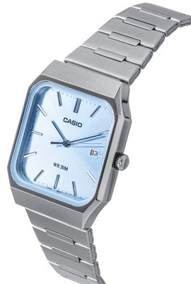 【新品／未使用】CASIO MTP-B185D-2A2 Casio Standard Stainless Steel Ice Blue Dial Quartz MTP-B185D-2A2V