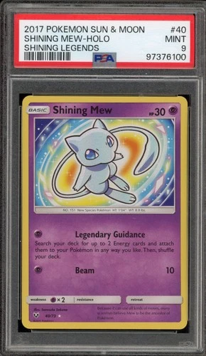 Pokemon Shining Mew Shining Legends Holo Ultra Rare #40 PSA 9 Mint