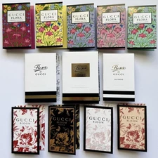 Gucci FLORA & GUCCI BLOOM Perfume Collection Sample Spray Vial 12pc Set