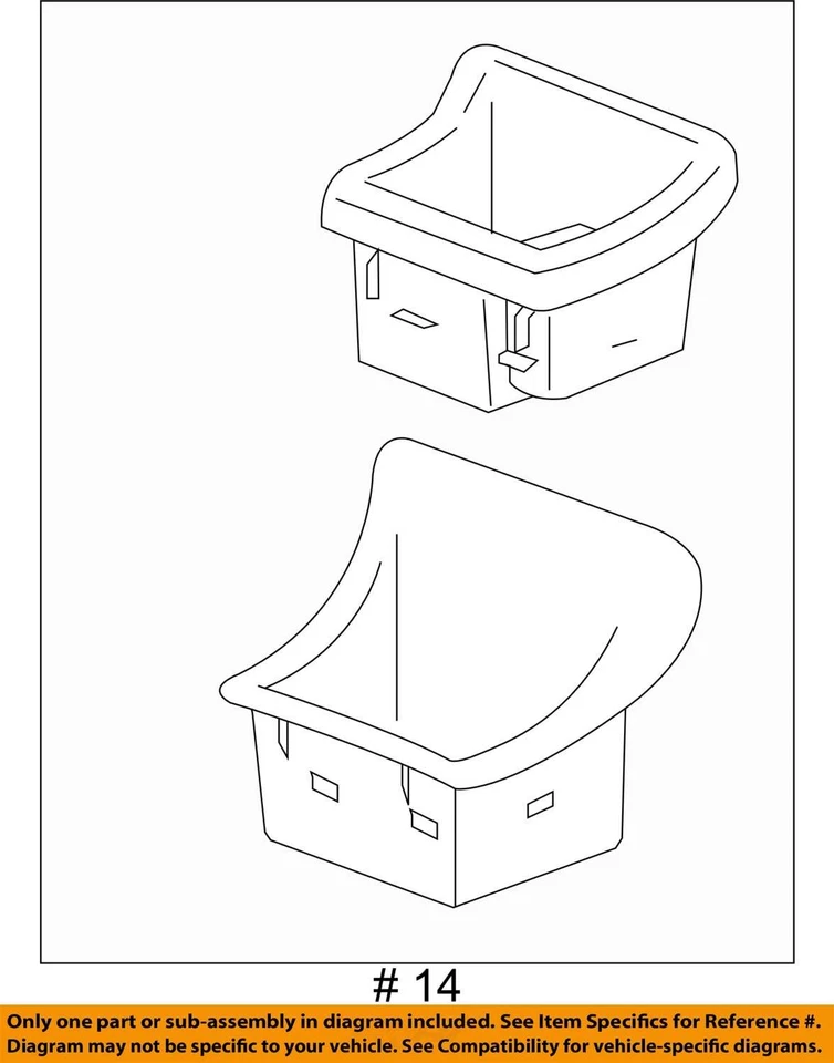 Consola Chevrolet HHR 2011 FLR FRT DK gris 25805906 - nueva OEM 25805906 Foto 3 de 3