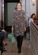 Valentino Runway PF17 printed Silk Midi Dress Size UK6 US2 NWT