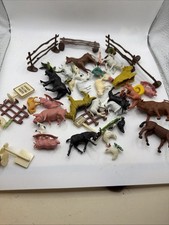 Vintage Miniature Horses Toy Play Plastic Resin Lot