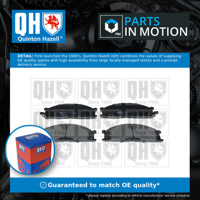 Brake Pads Set fits NISSAN TERRANO WD21 2.7D Front 89 to 93 TD27T QH 4100010G08
