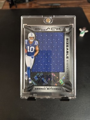 2024 Panini Black Adonai Mitchell #SSR-AML Sizeable Signatures Rpa  88/99