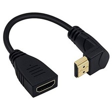 8K HDMI Extension Cable, Short HDMI 90 8K HDMI Extension Cable Down Angle