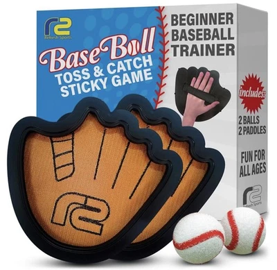 Toss and Catch Ball Game Set - Easy to Use Sticky Balls & Beginner Baseball T... - Bild 1 von 4