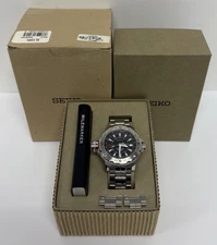 Seiko Mile Marker Perpetual Calendar Stainless Steel Men's Watch 200M SLT095
