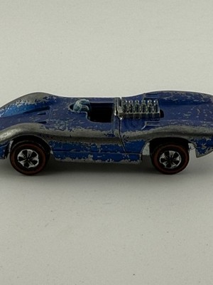 Hot Wheel Redline 1969 Ferrari 312P Blue/Black Vintage Hong Kong