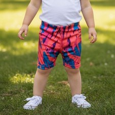 Under Armour Toddler Running Shorts Stretch Lined Girls Size 2T Multicolor