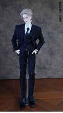 1/3 Id75 Black Patent Leather Formal Dress Shoes Fit BJD Doll Accessories