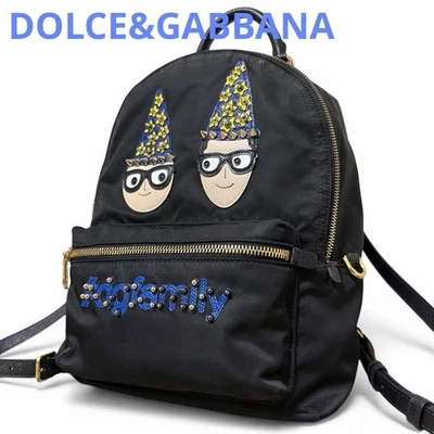 Sac à dos Dolce Gabbana DG Family en cuir nylon noir pour femmes Italie... - Photo 1/4