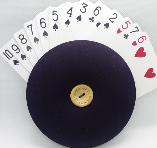 Large Dark Plum Heavy Duty Playing Card Holder - Picture 2 of 2