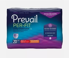 120 Count Prevail Per-Fit Adult Briefs Diapers Medium Extra Absorbency