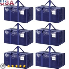 Extra Heavy Duty Large Storage Bags Waterproof W/ Strong Zipper  Handles New