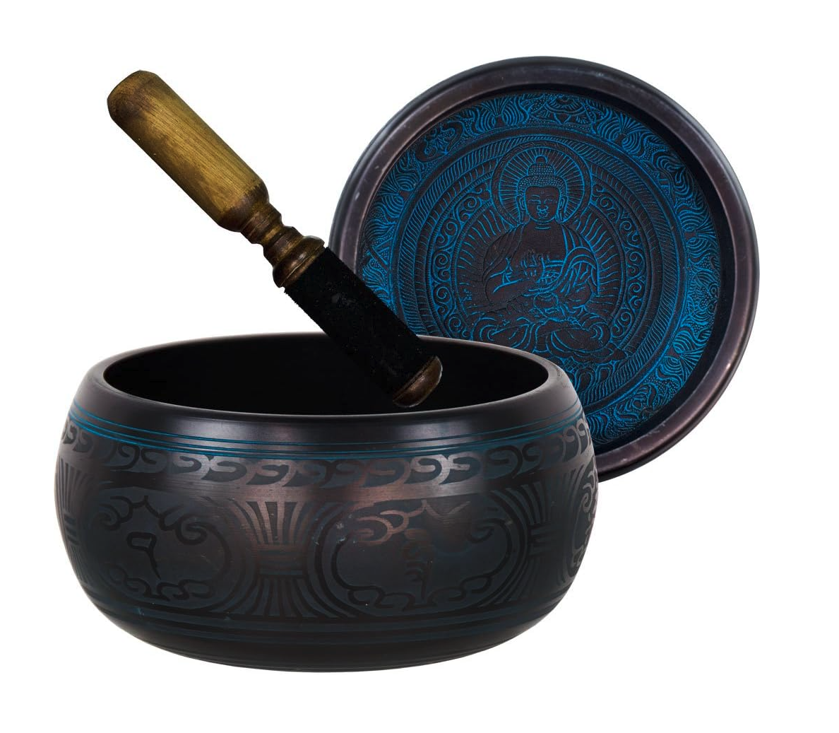 Buddha Singing Bowl - Medicine Blue 8
