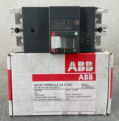 NEW ABB A2A125TW-2 CIRCUIT BREAKER 125 A 2P 240V TMF 125-1250
