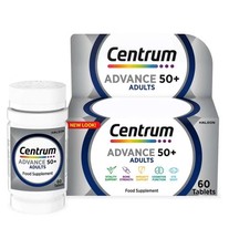 Centrum Advance 50+ Multivitamins & Minerals, 60 Tablets BBE 09/2026 NEW SEALED