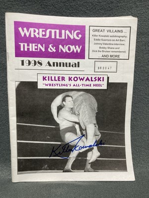 Wrestling THEN & NOW Fanzine 1998 Annual Killer Kowalski Autograph Guerrero Vtg